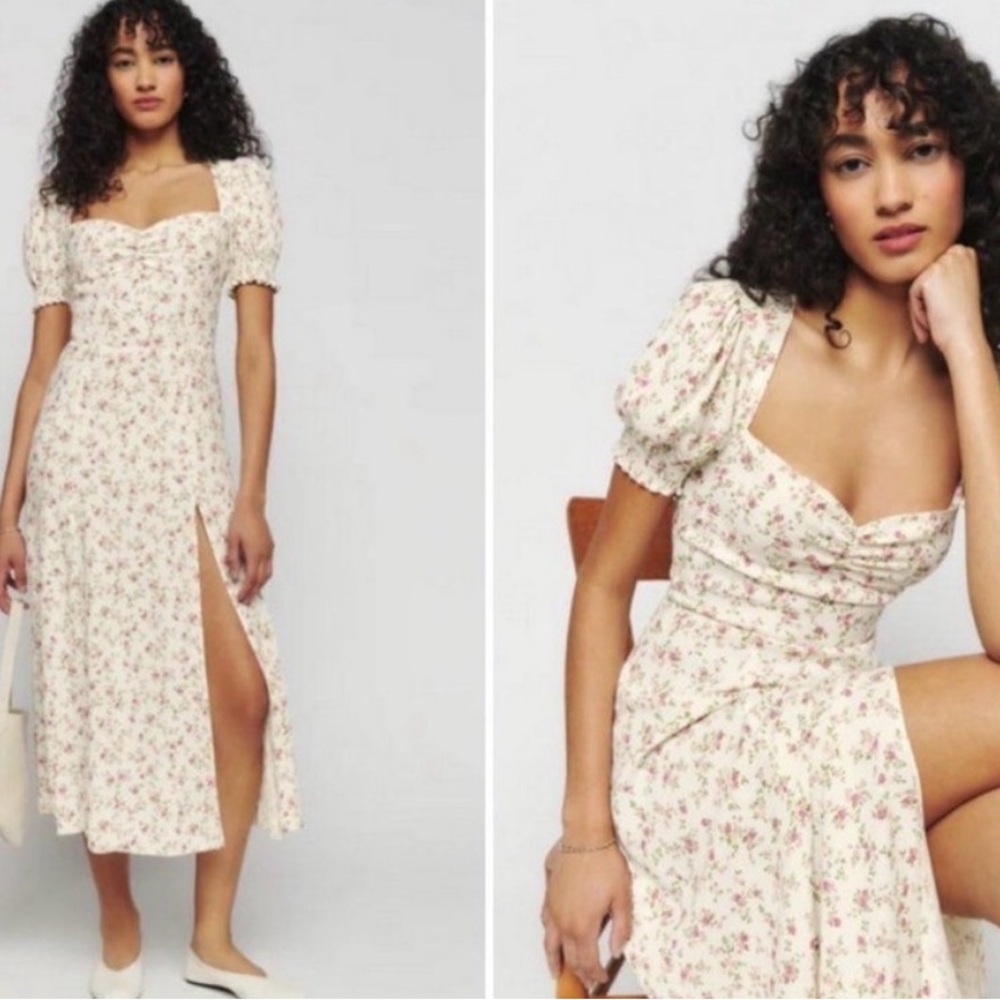 Reformation Lacey Midi Floral Dress‎ NEW NWT